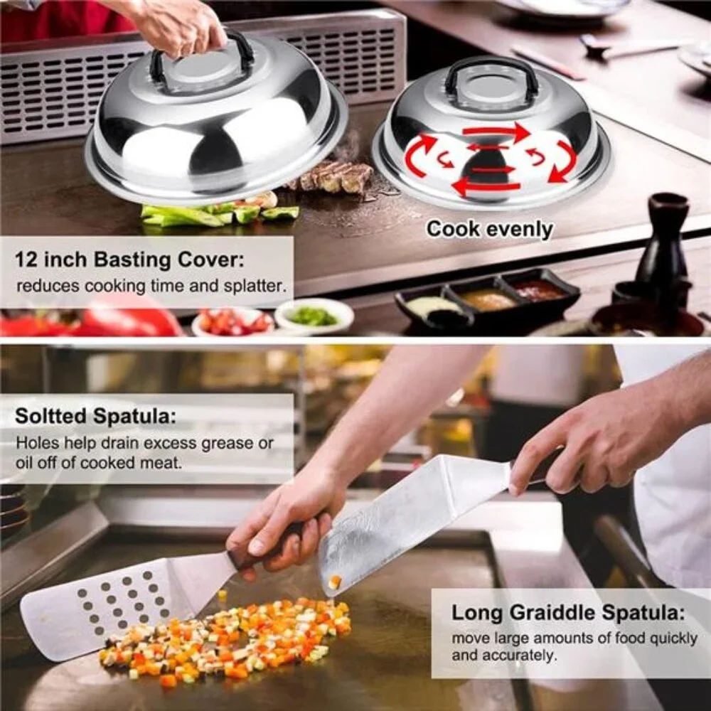 Griddle Accessories Kit, 135 Pcs Griddle Grill Tools Set for Blackstone